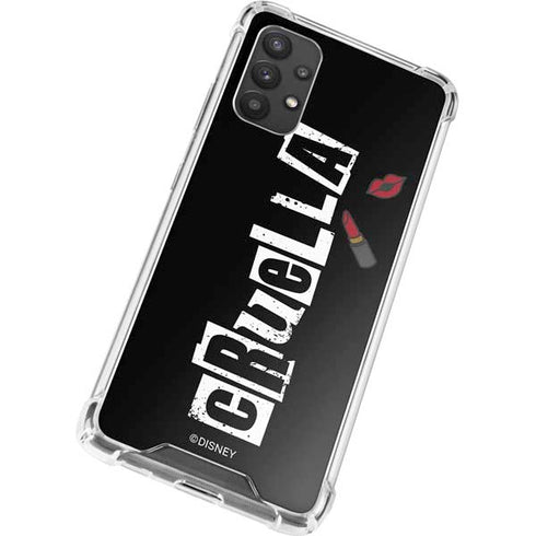 Disney Cruella (2021) Logo and Lipstick Galaxy A32 5G Clear Case
