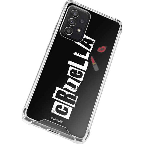 Disney Cruella (2021) Logo and Lipstick Galaxy A52 5G Clear Case