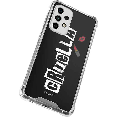Disney Cruella (2021) Logo and Lipstick Galaxy A53 5G Clear Case