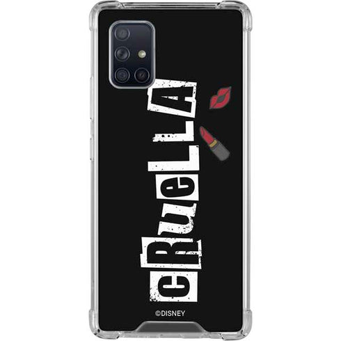 Disney Cruella (2021) Logo and Lipstick Galaxy A71 5G Clear Case
