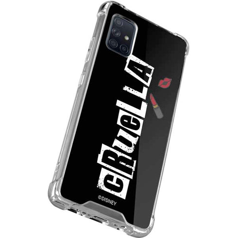 Disney Cruella (2021) Logo and Lipstick Galaxy A71 5G Clear Case