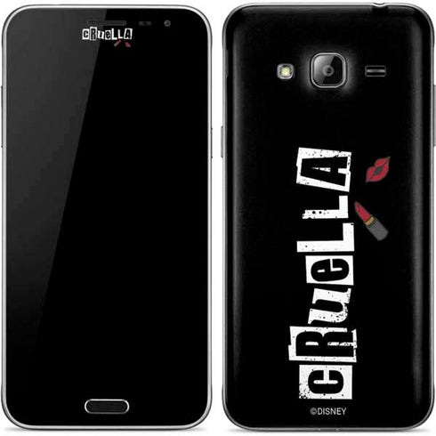 Disney Cruella (2021) Logo and Lipstick Galaxy J3 Skin