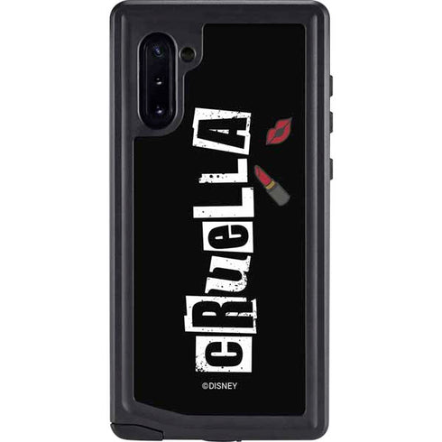 Disney Cruella (2021) Logo and Lipstick Galaxy Note 10 Waterproof Case