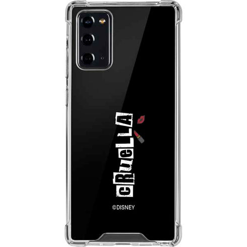 Disney Cruella (2021) Logo and Lipstick Galaxy Note20 5G Clear Case