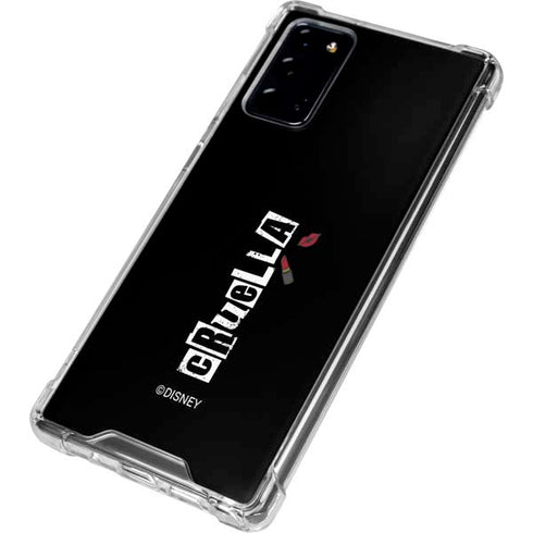 Disney Cruella (2021) Logo and Lipstick Galaxy Note20 5G Clear Case