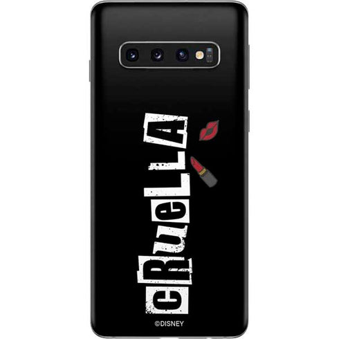 Disney Cruella (2021) Logo and Lipstick Galaxy S10 Skin