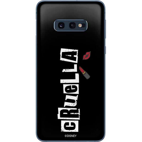 Disney Cruella (2021) Logo and Lipstick Galaxy S10e Skin