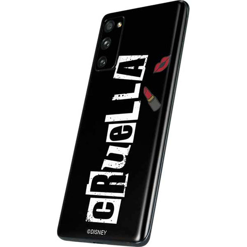 Disney Cruella (2021) Logo and Lipstick Galaxy S20 Fan Edition Skin
