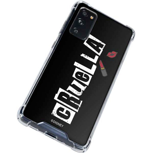 Disney Cruella (2021) Logo and Lipstick Galaxy S20 FE Clear Case