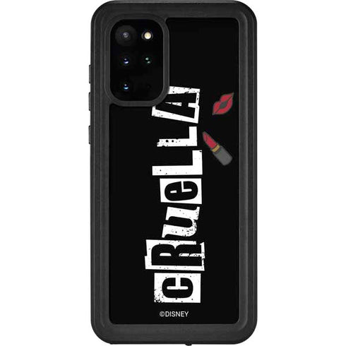 Disney Cruella (2021) Logo and Lipstick Galaxy S20 Plus Waterproof Case