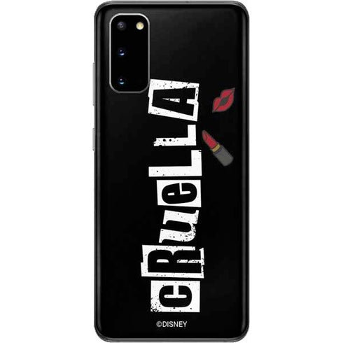 Disney Cruella (2021) Logo and Lipstick Galaxy S20 Skin