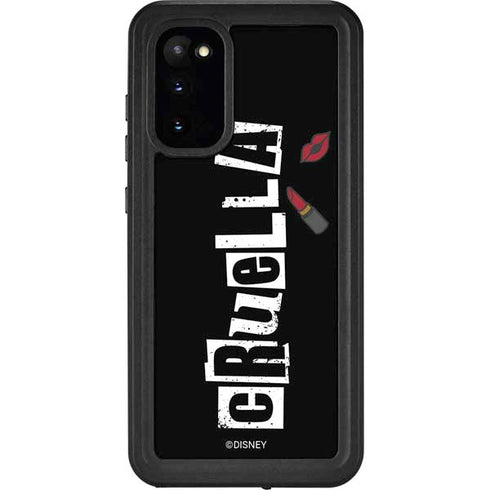Disney Cruella (2021) Logo and Lipstick Galaxy S20 Waterproof Case