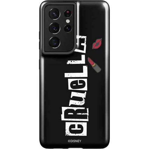 Disney Cruella (2021) Logo and Lipstick Galaxy S21 Ultra 5G Pro Case