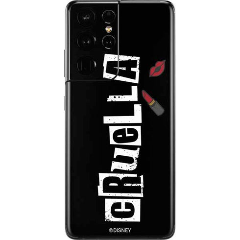 Disney Cruella (2021) Logo and Lipstick Galaxy S21 Ultra 5G Skin