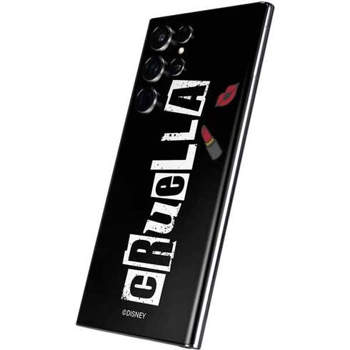 Disney Cruella (2021) Logo and Lipstick Galaxy S22 Ultra Skin