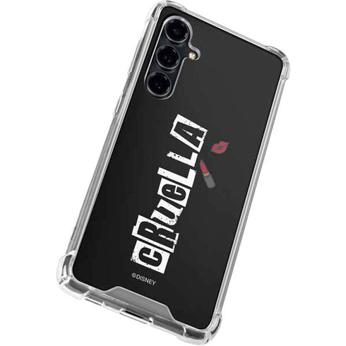 Disney Cruella (2021) Logo and Lipstick Galaxy S23 FE Clear Case
