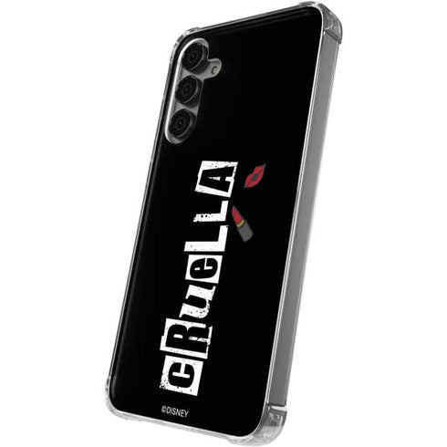 Disney Cruella (2021) Logo and Lipstick Galaxy S24 Plus Clear Case