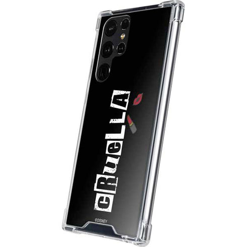 Disney Cruella (2021) Logo and Lipstick Galaxy S24 Ultra Clear Case