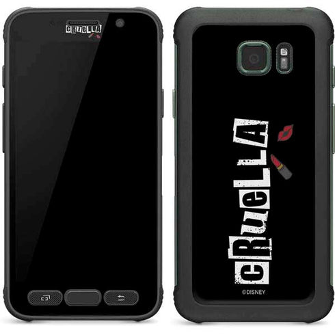 Disney Cruella (2021) Logo and Lipstick Galaxy S7 Active Skin
