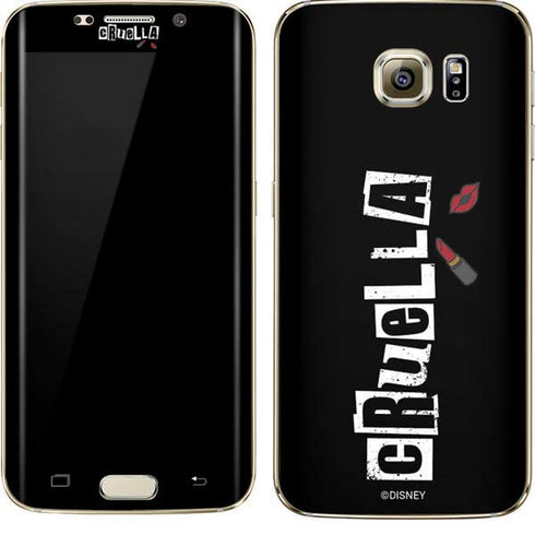 Disney Cruella (2021) Logo and Lipstick Galaxy S7 Edge Skin