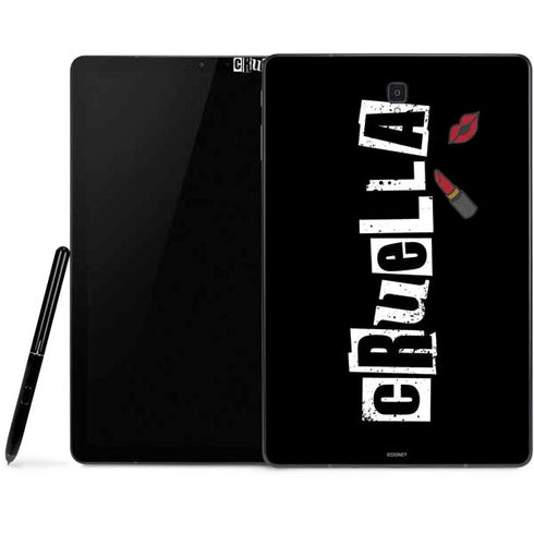Disney Cruella (2021) Logo and Lipstick Samsung Galaxy Tab Skin