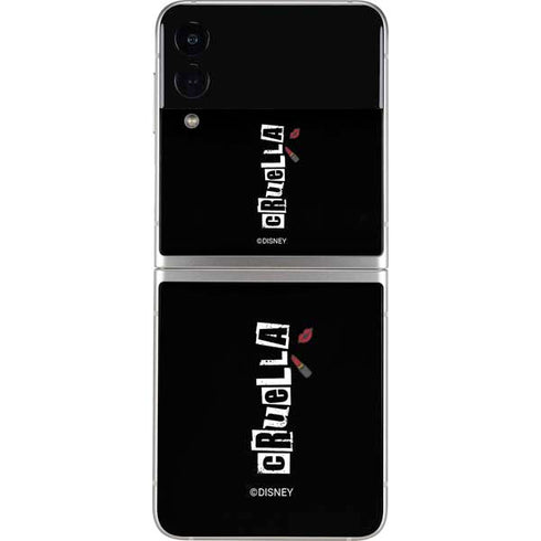 Disney Cruella (2021) Logo and Lipstick Galaxy Z Flip3 5G Skin