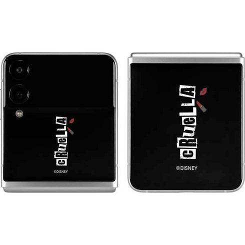 Disney Cruella (2021) Logo and Lipstick Galaxy Z Flip4 5G Skin
