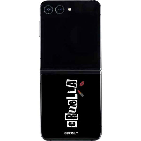 Disney Cruella (2021) Logo and Lipstick Galaxy Z Flip5 5G Skin