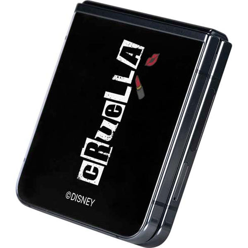 Disney Cruella (2021) Logo and Lipstick Galaxy Z Flip5 5G Skin