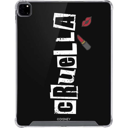 Disney Cruella (2021) Logo and Lipstick iPad Pro 12.9in (2020) Clear Case