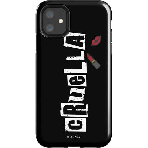 Disney Cruella (2021) Logo and Lipstick iPhone 11 Impact Case