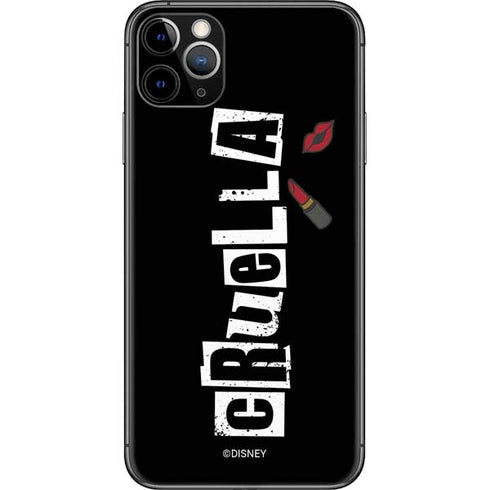 Disney Cruella (2021) Logo and Lipstick iPhone 11 Pro Max Skin