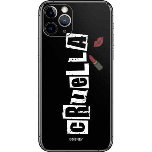 Disney Cruella (2021) Logo and Lipstick iPhone 11 Pro Skin