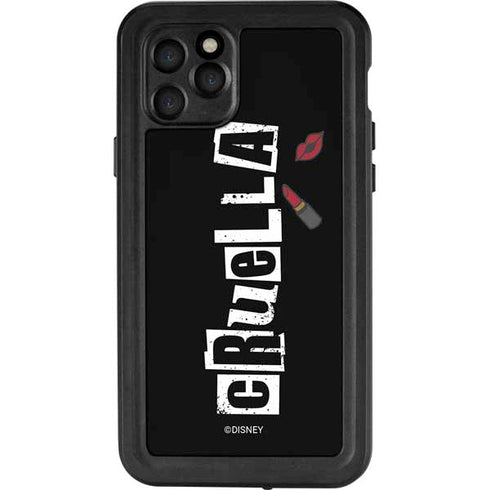 Disney Cruella (2021) Logo and Lipstick iPhone 11 Pro Waterproof Case