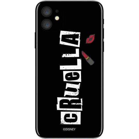 Disney Cruella (2021) Logo and Lipstick iPhone 11 Skin