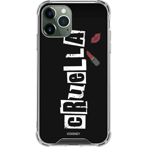 Disney Cruella (2021) Logo and Lipstick iPhone 12 Pro Max Clear Case