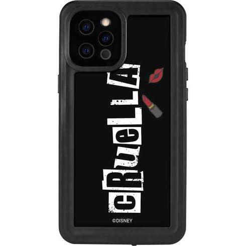 Disney Cruella (2021) Logo and Lipstick iPhone 12 Pro Max Waterproof Case
