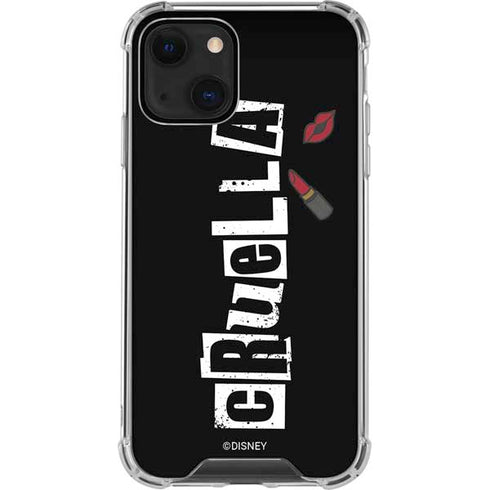 Disney Cruella (2021) Logo and Lipstick iPhone 14 Plus Clear Case