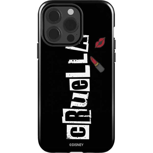 Disney Cruella (2021) Logo and Lipstick iPhone 15 Pro Impact Case