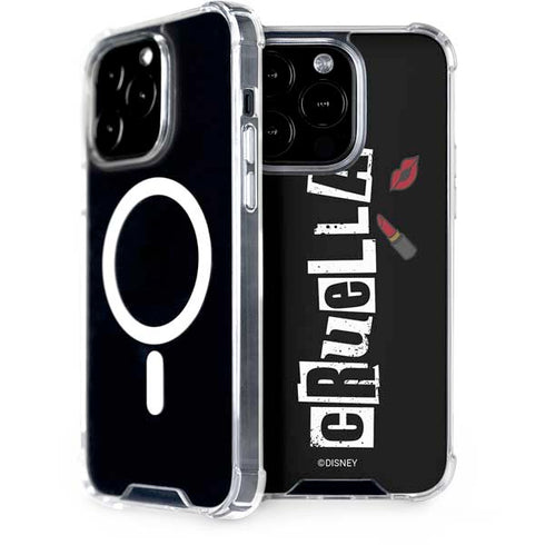 Disney Cruella (2021) Logo and Lipstick iPhone 14 Pro MagSafe Case