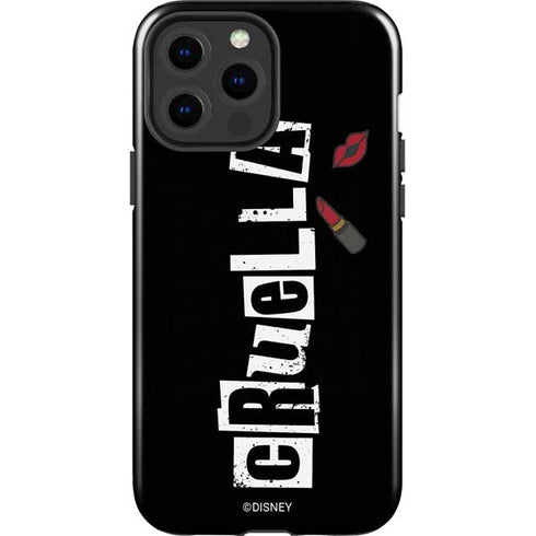 Disney Cruella (2021) Logo and Lipstick iPhone 15 Pro Max Impact Case
