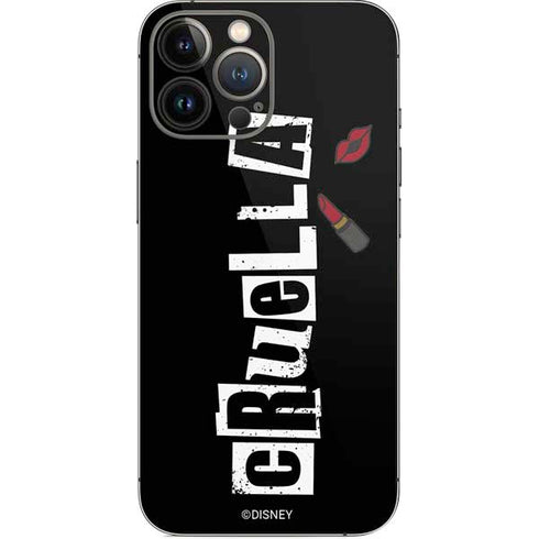 Disney Cruella (2021) Logo and Lipstick iPhone 14 Pro Max Skin