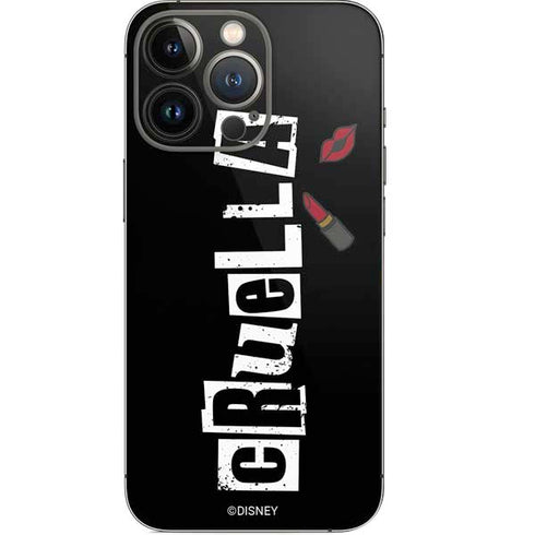 Disney Cruella (2021) Logo and Lipstick iPhone 14 Pro Skin