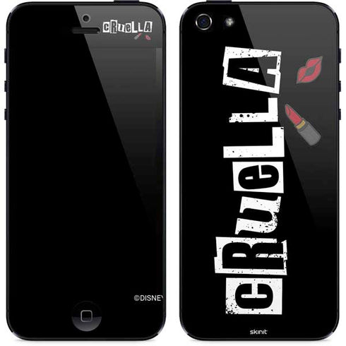 Disney Cruella (2021) Logo and Lipstick iPhone 5/5s/5SE Skin