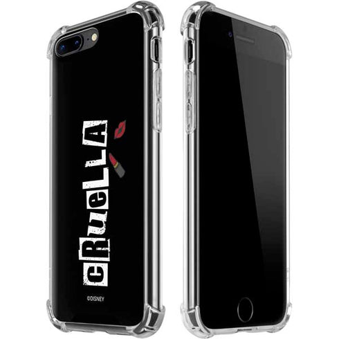 Disney Cruella (2021) Logo and Lipstick iPhone 7/8 Plus Clear Case