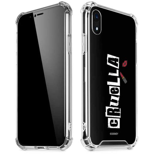 Disney Cruella (2021) Logo and Lipstick iPhone XR Clear Case