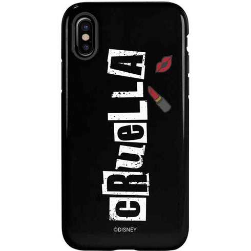 Disney Cruella (2021) Logo and Lipstick iPhone XS Pro Case
