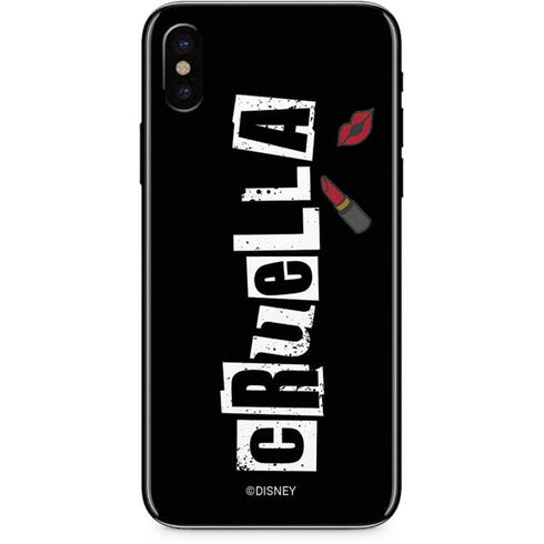 Disney Cruella (2021) Logo and Lipstick iPhone XS Skin