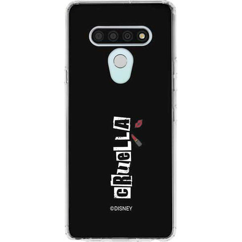 Disney Cruella (2021) Logo and Lipstick LG Stylo 6 Clear Case