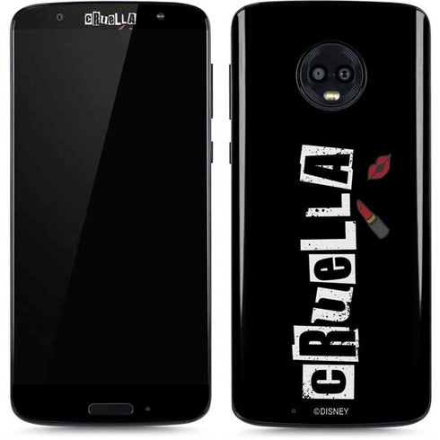 Disney Cruella (2021) Logo and Lipstick Moto G6 Skin